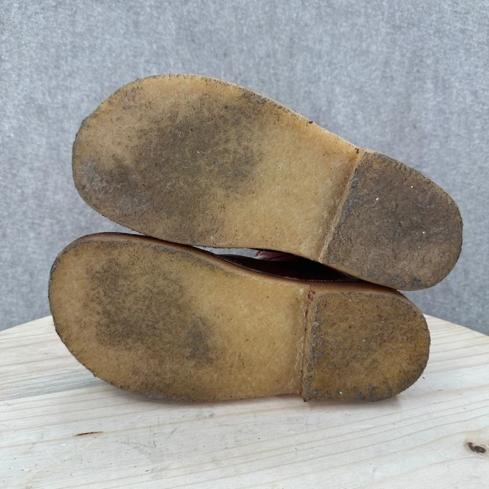 Duckfeet Odense Boots Womens Size 9 Red Leather Wool Lined Crepe Sole Danish 39